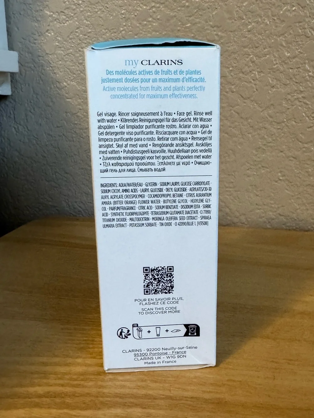 My Clarins RE-MOVE Purifying Cleansing Gel 4.2 oz NIB Vegan Face Cleanser